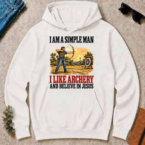 I Like Archery And Believe In Jesus - white - HS2D-White