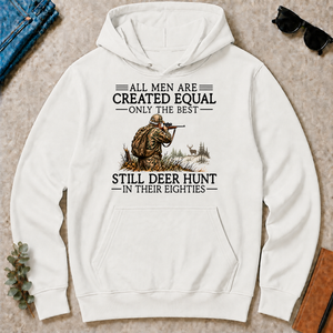 All Men Are Created Equal Deer Hunting 80s - white - HS2D-White