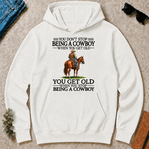 Don't Stop Cowboy - white - HS2D-White