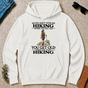 Don't Stop Hiking - white - HS2D-White