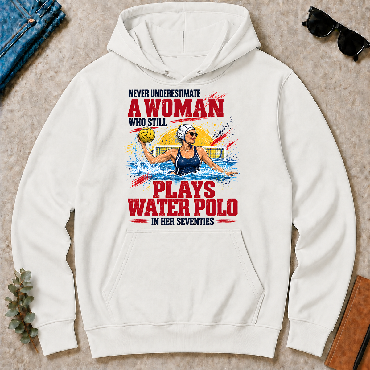 A Woman Still Plays Water Polo In Her 70s - white - HS2D-White