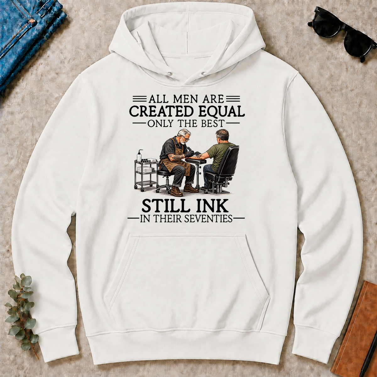 All Men Are Created Equal Only The Best Still Ink 70s - white - HS2D-White