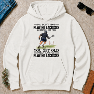 Vintage You Get Old When You Stop Playing Lacrosse - white - HS2D-White