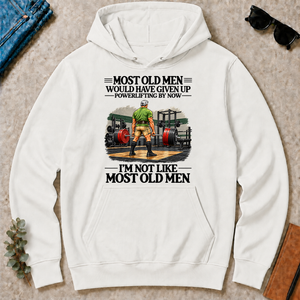 Most Old Man Would Have Given Up Power Lifting - white - HS2D-White