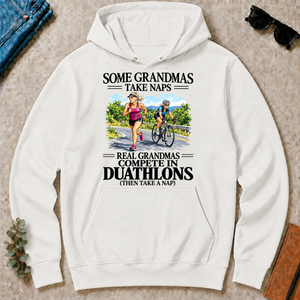 Real Grandmas Compete In Duathlons - white - HS2D-White