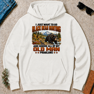 I Just Want To Black Bear Hunting - white - HS2D-White