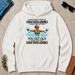 Don't Stop Water Aerobics Woman - white - HS2D-White