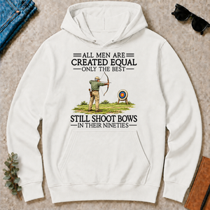 All Men Are Created Equal Only The Best Still Shoot Bows 90s - white - HS2D-White