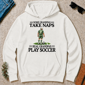 Real Grandpas Play Soccer Vintage - white - HS2D-White