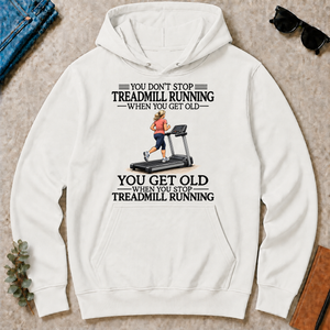 Don't Stop Treadmill Running Woman - white - HS2D-White