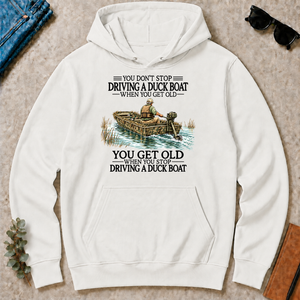 Don't Stop Driving Duck Boat - white - HS2D-White