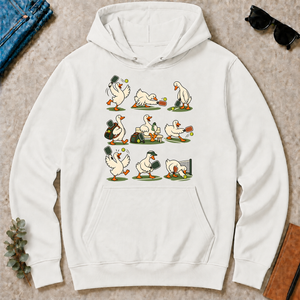 Funny Ducks Playing Pickleball - white - HS2D-White