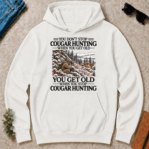 Don't Stop Mountain Lion Hunting Snow - white - HS2D-White