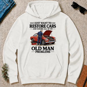 I Just Want To Restore Cars - white - HS2D-White