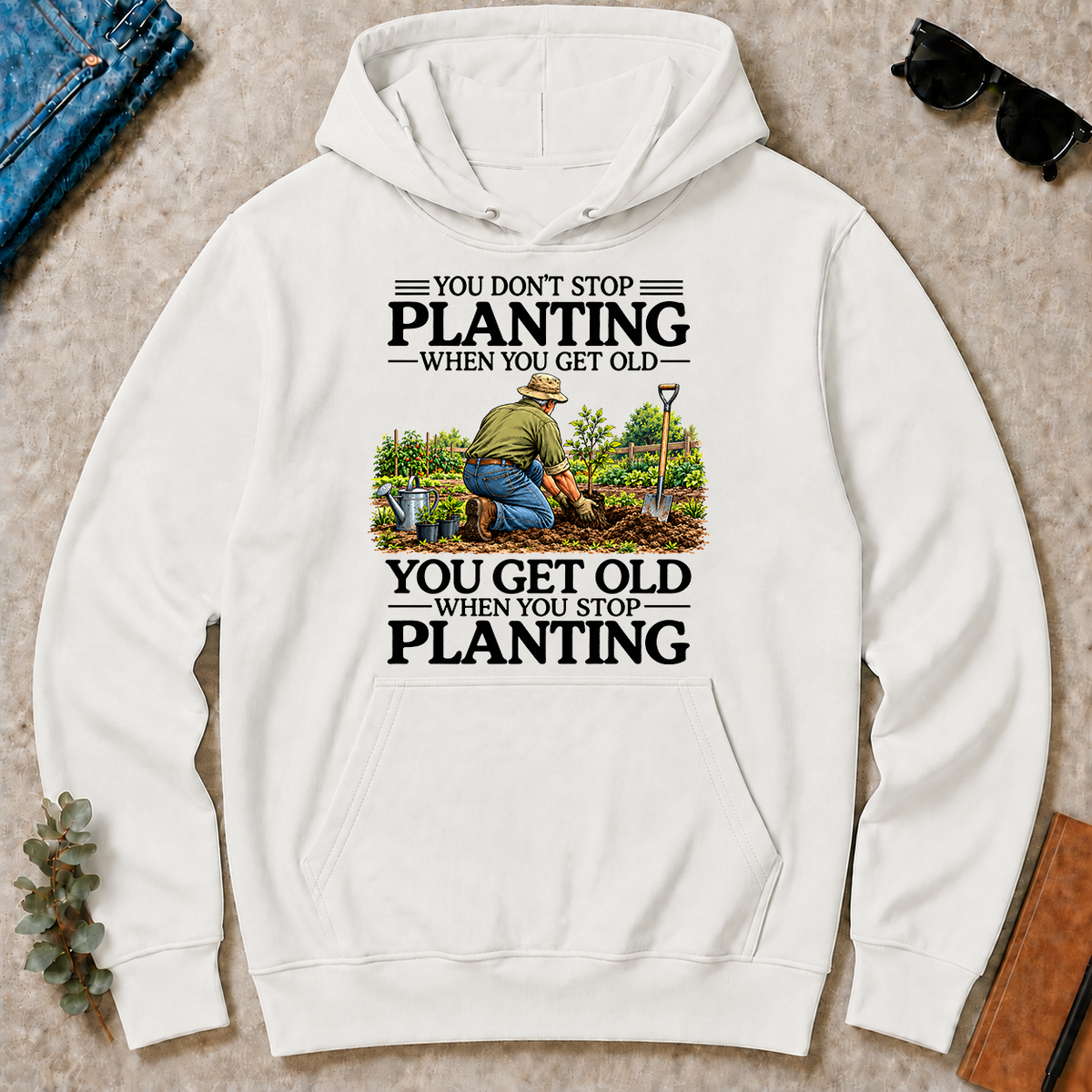 Don't Stop Planting - white - HS2D-White