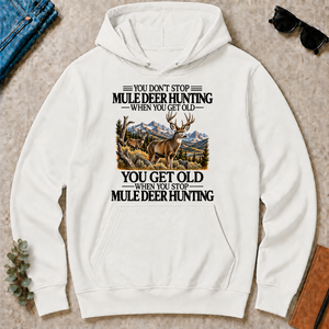 Don't Stop Mule Deer Hunting - white - HS2D-White