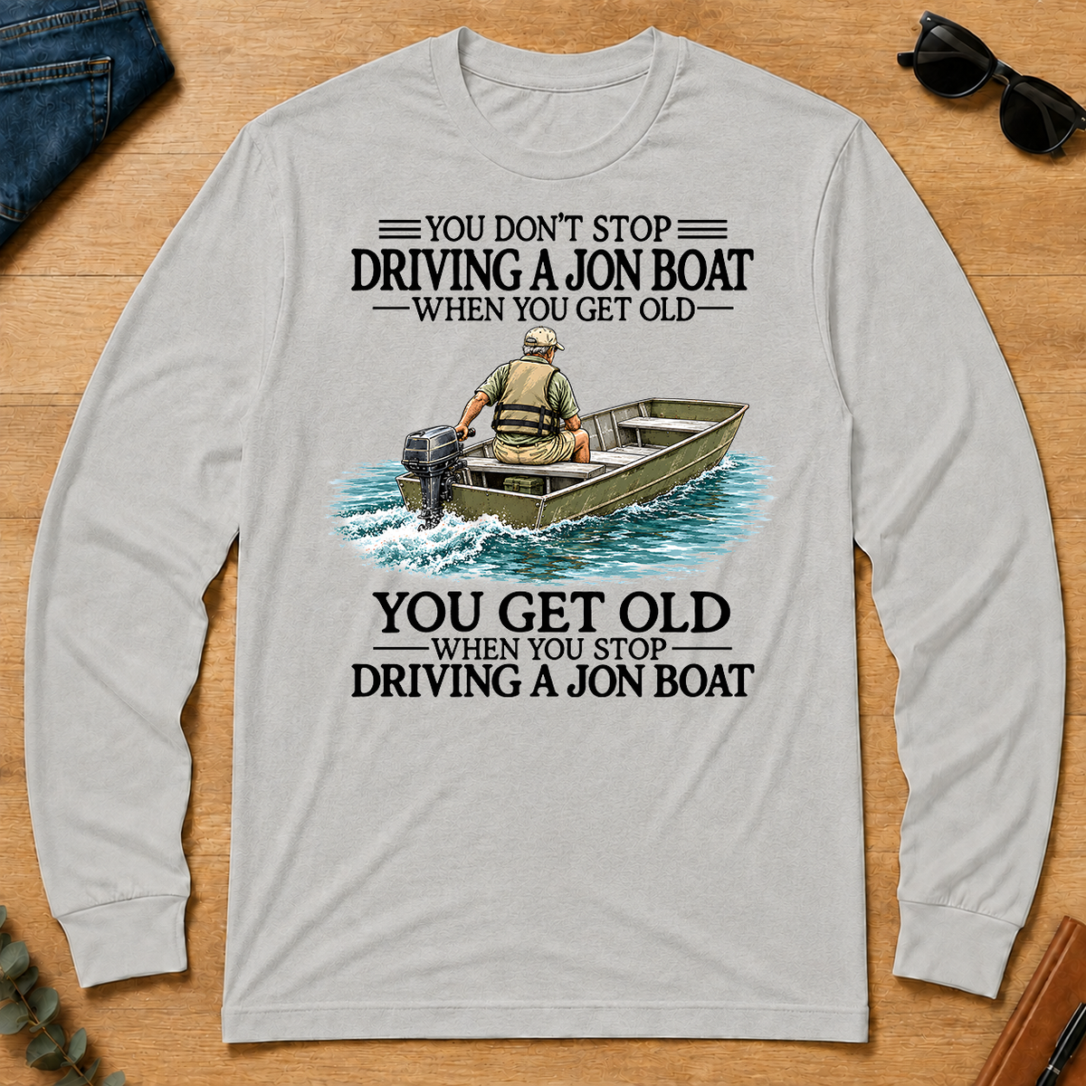 Don't Stop Jon Boat - ash - LST2D-Ash