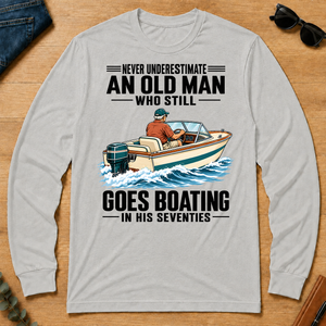 An Old Man Still Goes Boating In His 70s - ash - LST2D-Ash