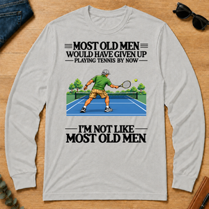 Most Old Man Would Have Given Up Playing Tennis - ash - LST2D-Ash
