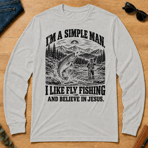 I like Fly Fishing Believe In Jesus - ash - LST2D-Ash