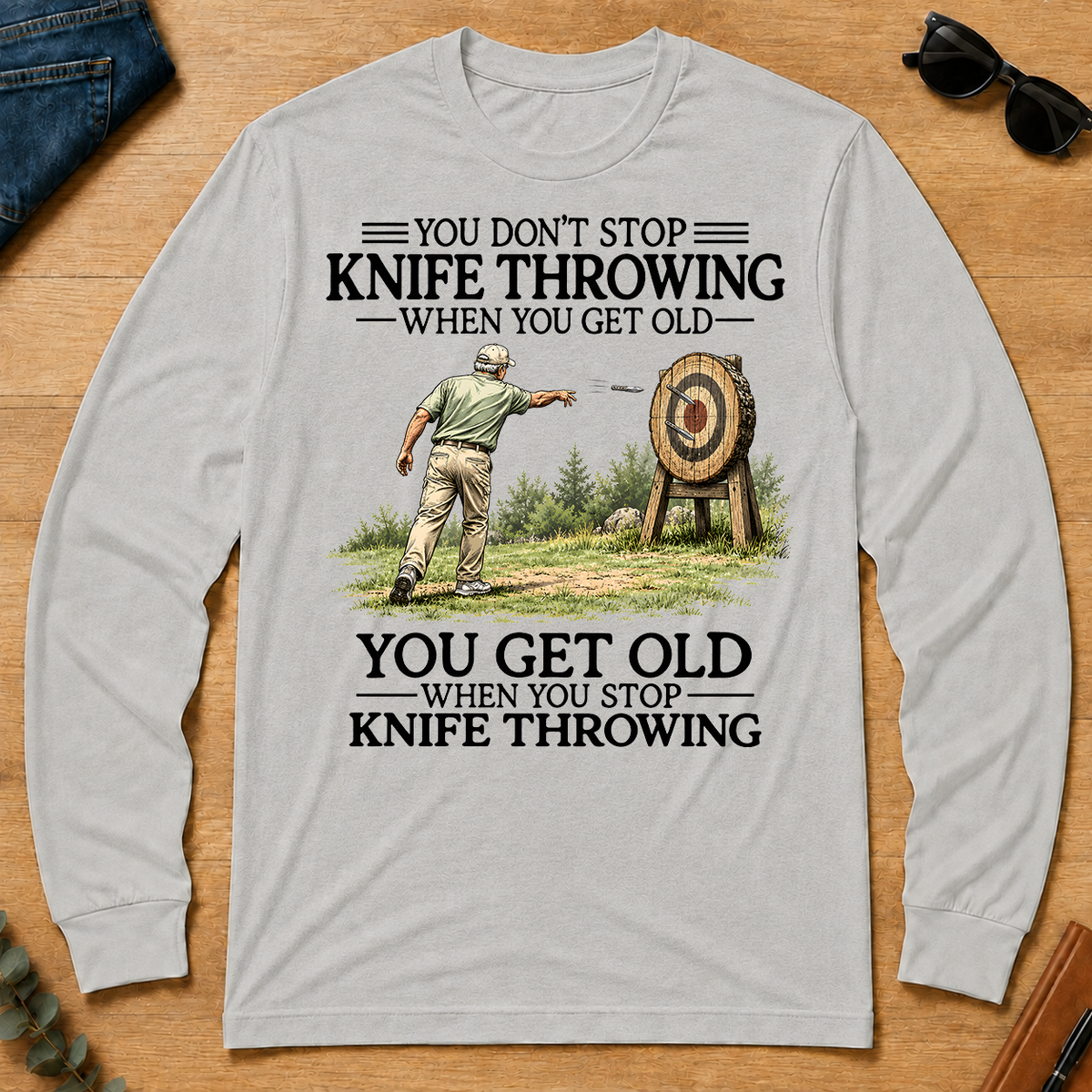 Don't Stop Knife Throwing - ash - LST2D-Ash