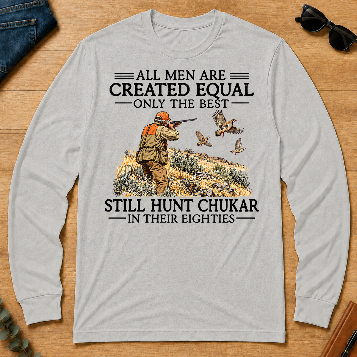 All Men Are Created Equal Chukar Hunting 80s - ash - LST2D-Ash