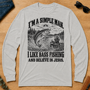 I like Bass Fishing Believe In Jesus - ash - LST2D-Ash