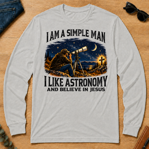I Am Simple Man I Like Astronomy - ash - LST2D-Ash