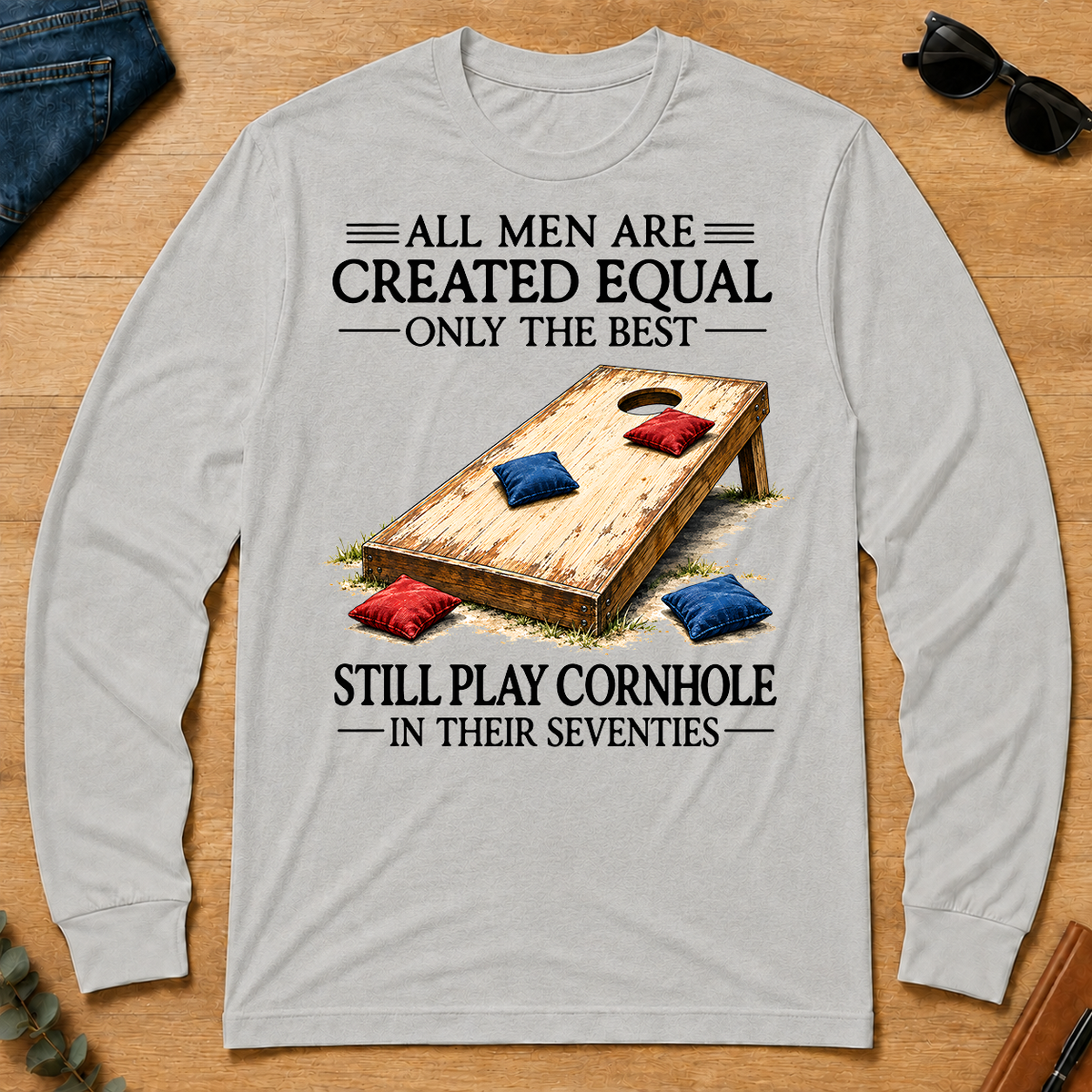 Still Play Cornhole In 70s - ash - LST2D-Ash