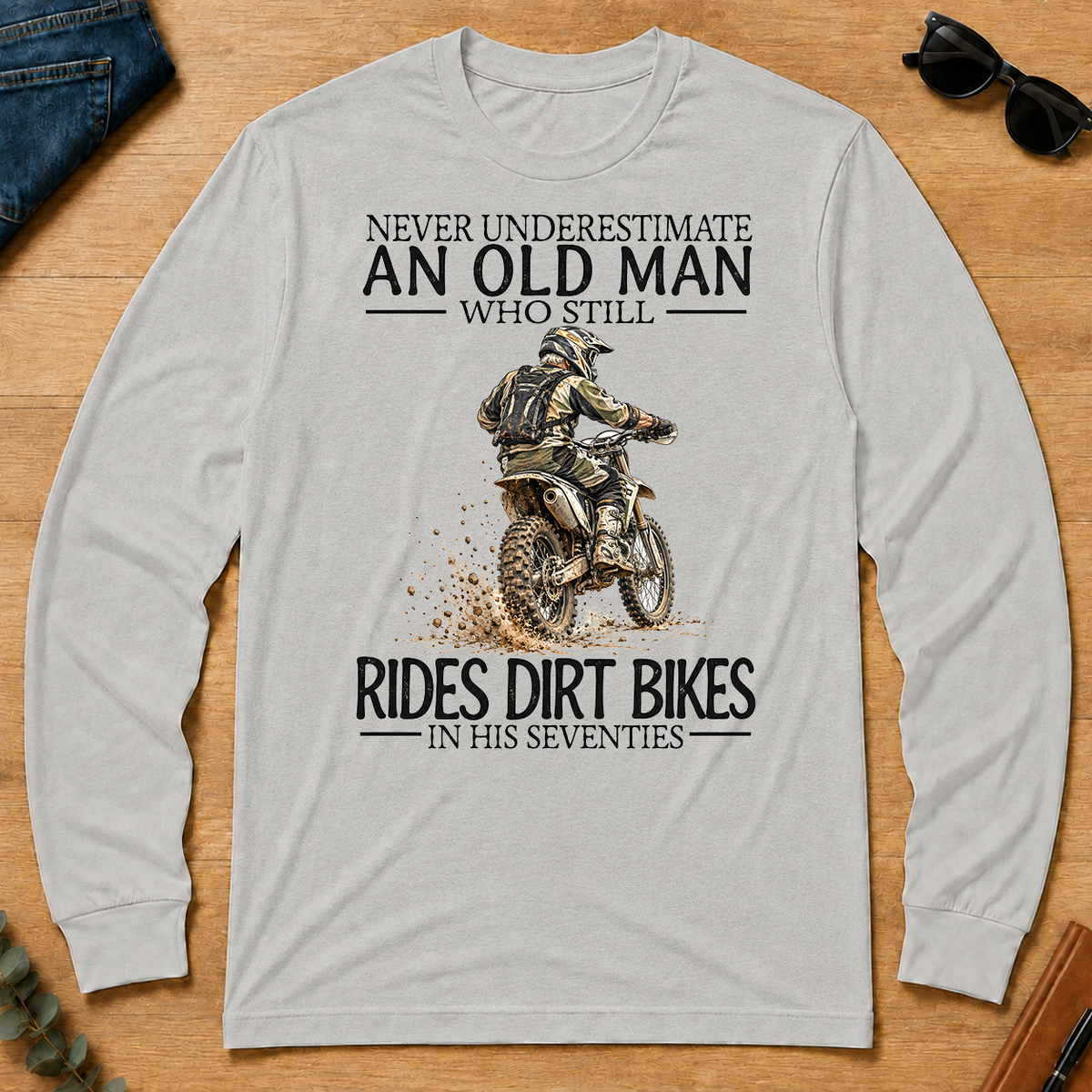 An Old Man Who Still Rides Dirt Bikes In His Seventies - ash - LST2D-Ash