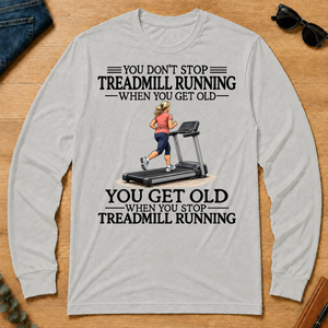 Don't Stop Treadmill Running Woman - ash - LST2D-Ash