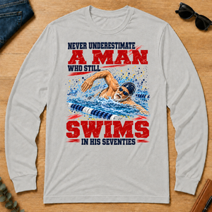 A Man Still Swims In His 70s - ash - LST2D-Ash