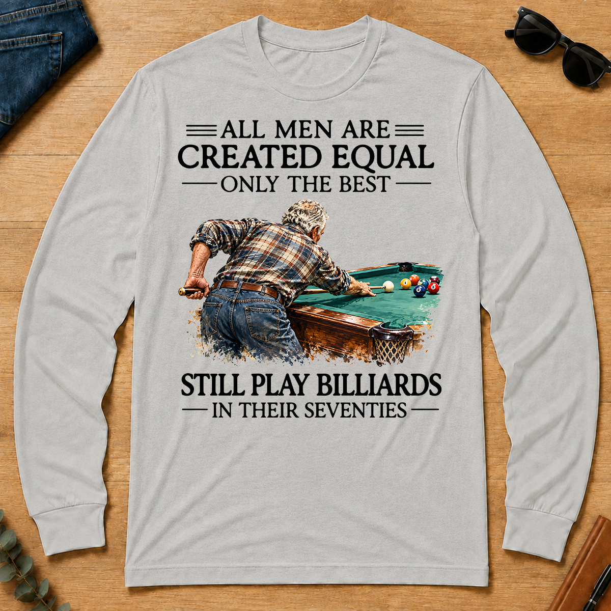 Still Play Billiards In Seventies - ash - LST2D-Ash
