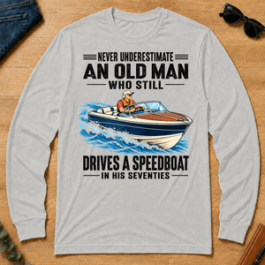 An Old Man Still Drives A Speedboat In His 70s - ash - LST2D-Ash