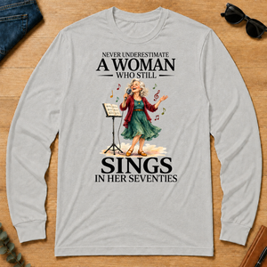 Funny A Woman Still Sings In Her Seventies - ash - LST2D-Ash