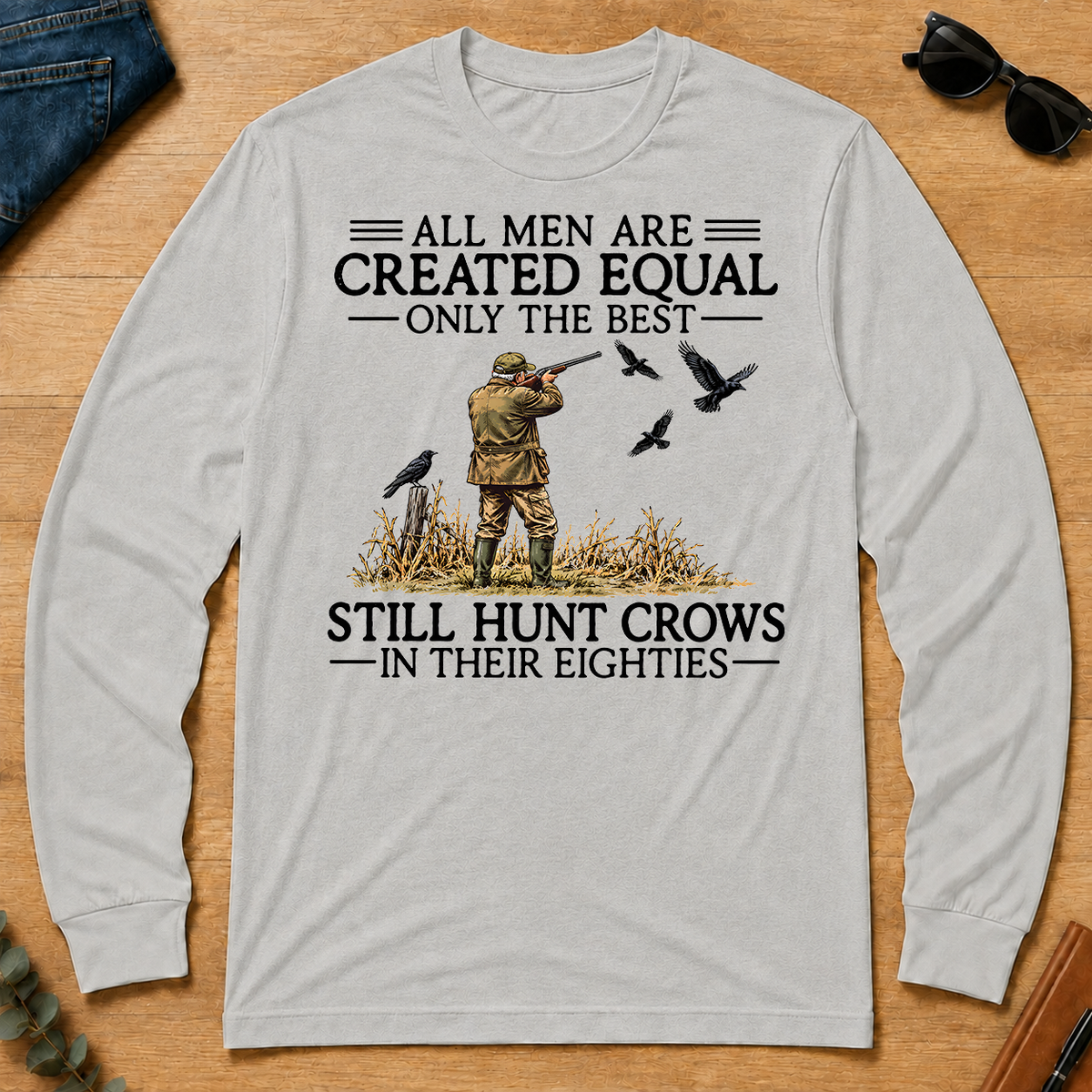 All Men Are Created Equal Crow Hunting 80s - ash - LST2D-Ash