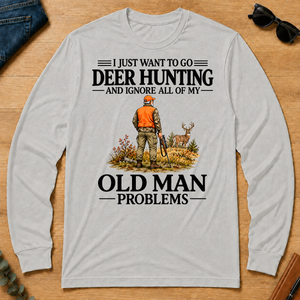 I Just Want To Go Deer Hunting Vintage - ash - LST2D-Ash