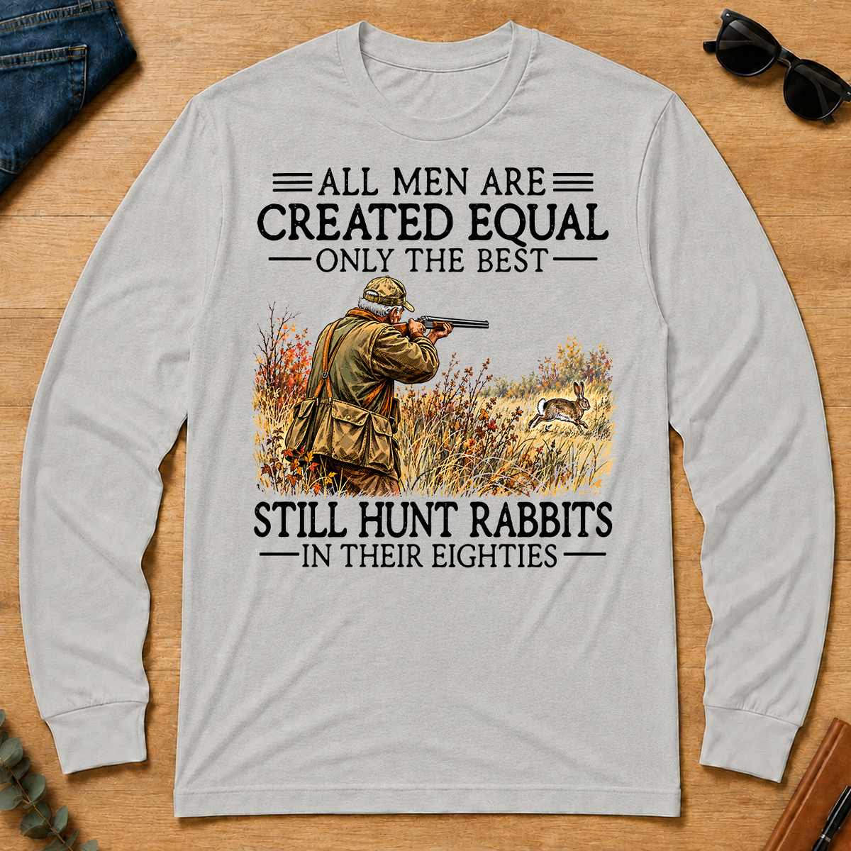 All Men Are Created Equal Rabbit Hunting 80s - ash - LST2D-Ash