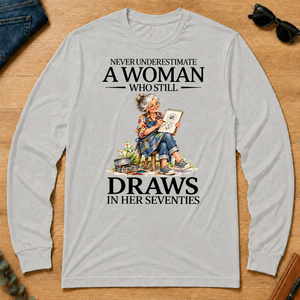 Funny A Woman Still Draws In Her Seventies - ash - LST2D-Ash