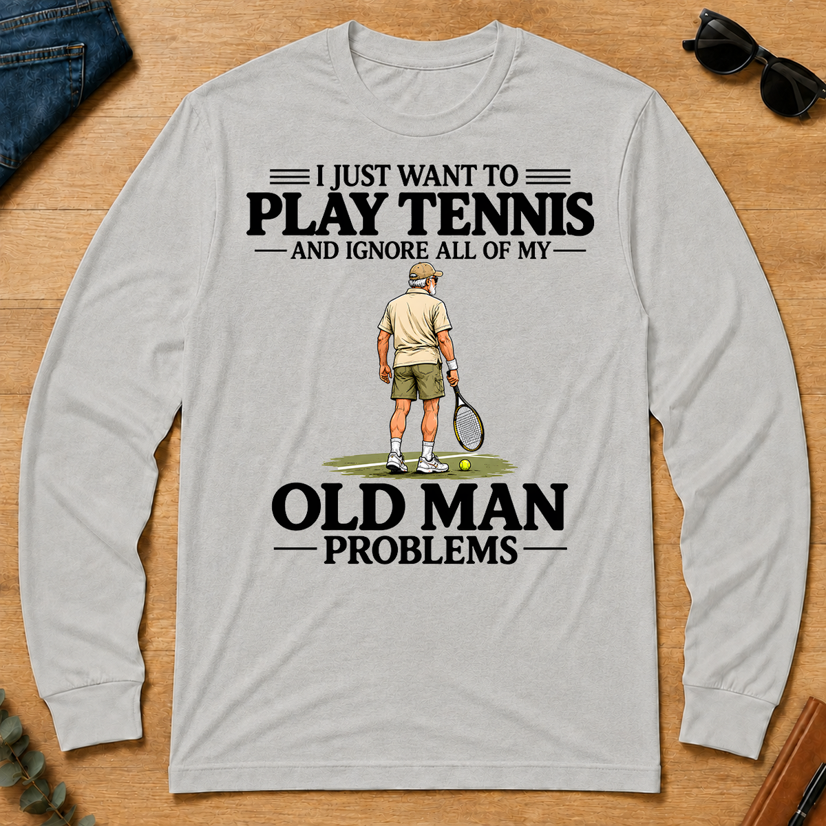 I Just Want To Play Tennis - ash - LST2D-Ash