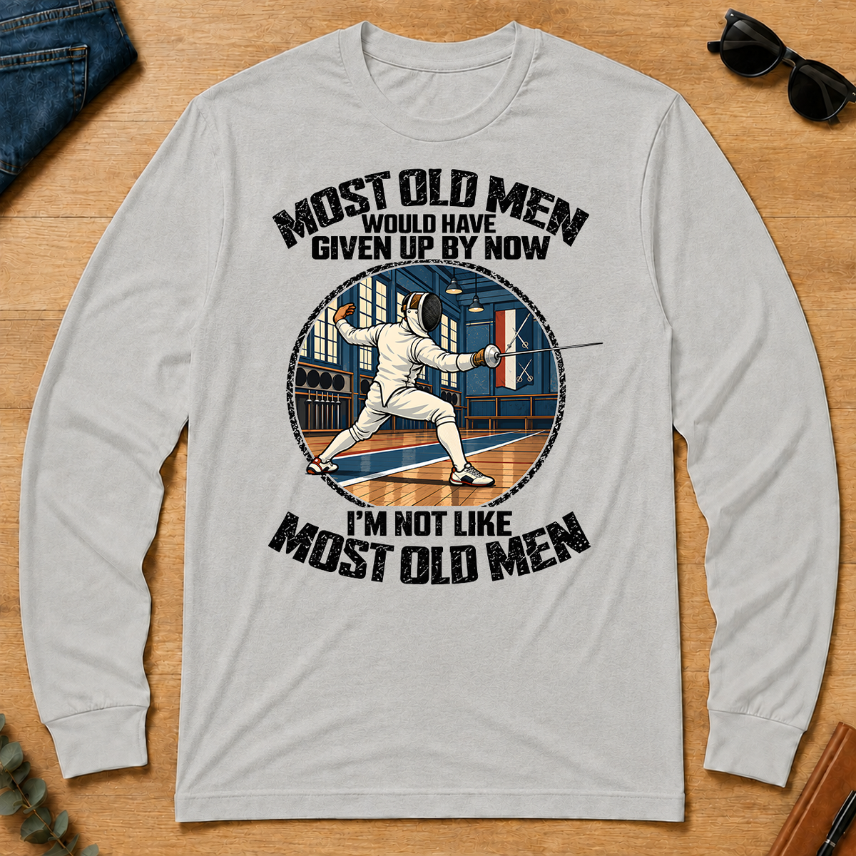 Fencing Most Old Men Would Have Given Up By Now - ash - LST2D-Ash