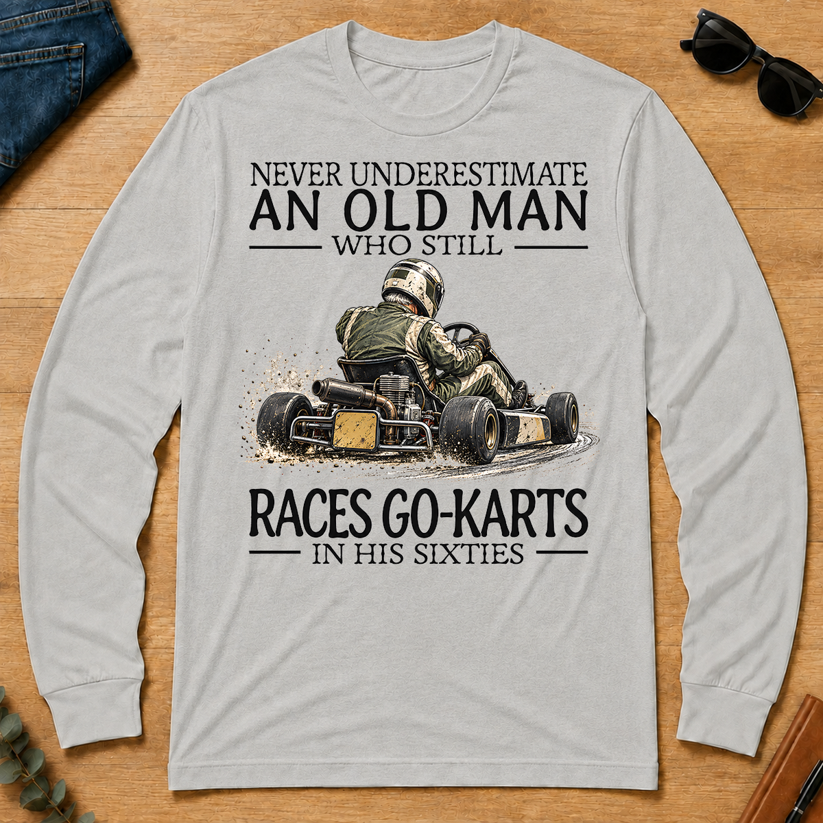 An Old Man Who Still Races Go-Karts In His Sixties - ash - LST2D-Ash