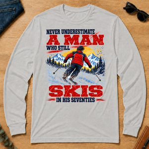 A Man Still Skis In His 70s - ash - LST2D-Ash