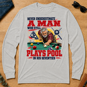 A Man Still Plays Pool In His 70s - ash - LST2D-Ash
