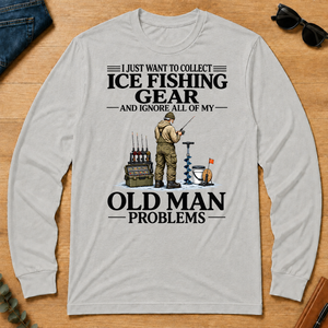 I Just Want To Collect Ice Fishing Gear - ash - LST2D-Ash