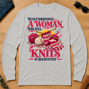 A Woman Still Knits In Her Seventies - ash - LST2D-Ash