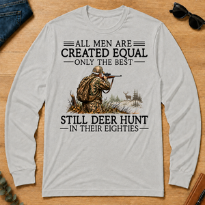 All Men Are Created Equal Deer Hunting 80s - ash - LST2D-Ash
