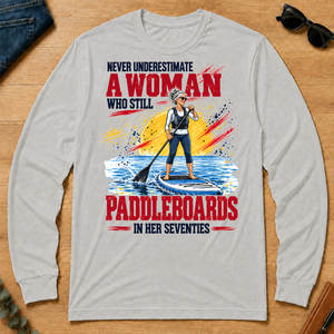A Woman Still Paddleboards In Her 70s - ash - LST2D-Ash