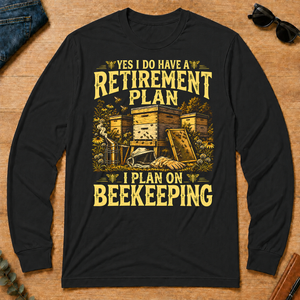 I Do Have A Retirement Plan I Plan On Beekeeping - black - LST2D-Black