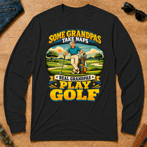 Real Grandpas Play Golf - black - LST2D-Black